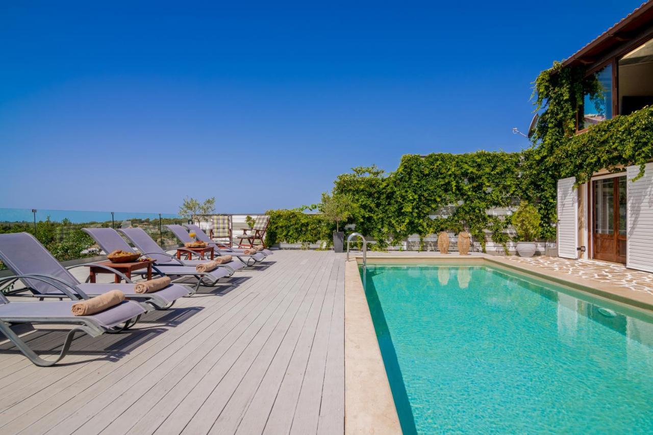 Villa Tramonto With Private Heated Pool, By Zantewize Volímai Buitenkant foto